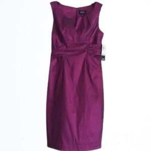 Adrianna Papell Ruched Sheath Midi Dress - Sz 8